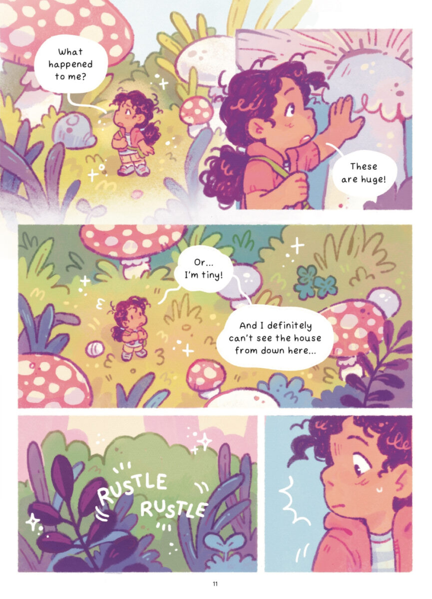 A page of a the graphic novel, Avery and the Fairy Circle.