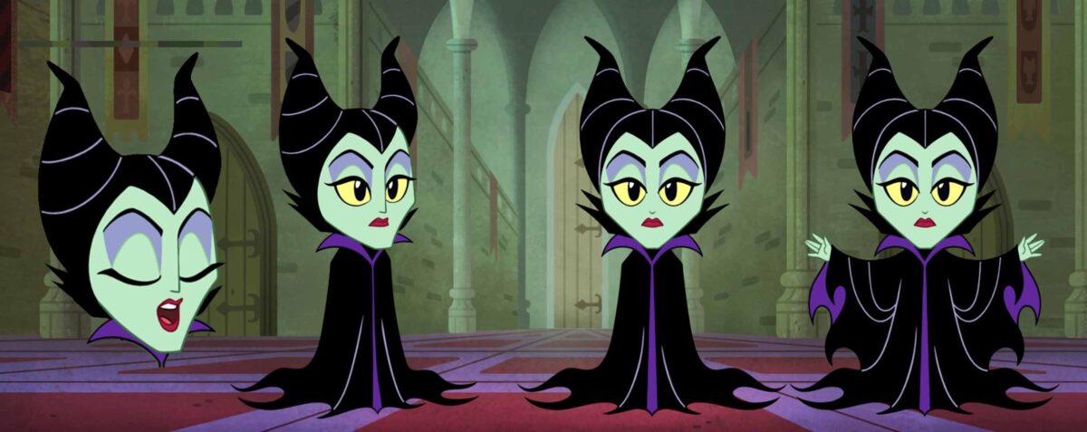 Color design for Maleficent in Disney’s “Sleeping Beauty as told by Chibi”