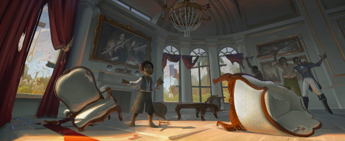 A boy marvels at the wealth of the French Aristocrats after the Haitian Revolution.
