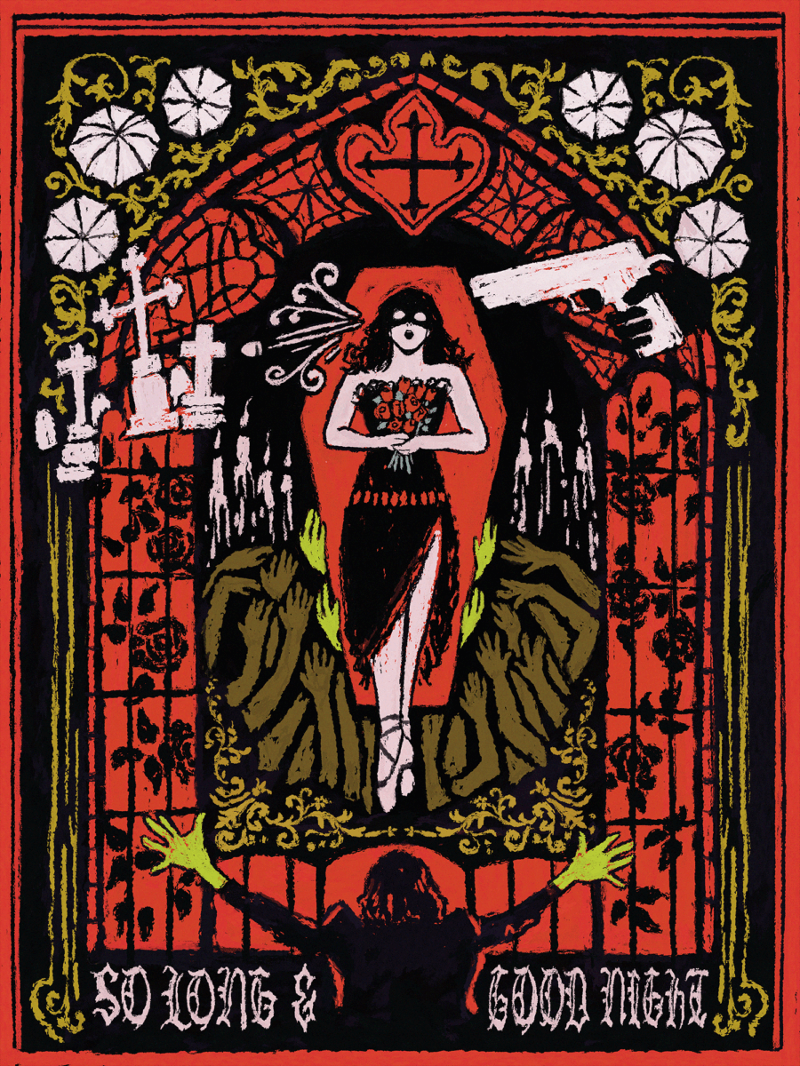 A tapestry-like illustration inspired by My Chemical Romance's song "Helena"