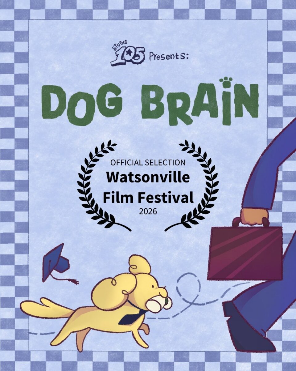 "DOG BRAIN" short film promotional poster - Directed by Helen Benavidez
